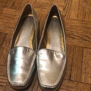 Silver Ralph Lauren Loafers